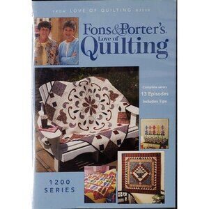 Fons & Porters Love Of Quilting DVD 13 Episodes 1200 Series 2 Disc Set RARE